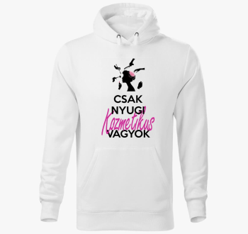 Kozmetikus pulover s kapuco