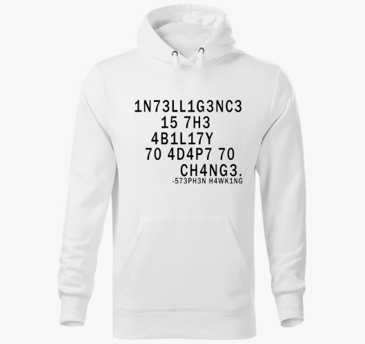 Stephen Hawking pulover s kapu...