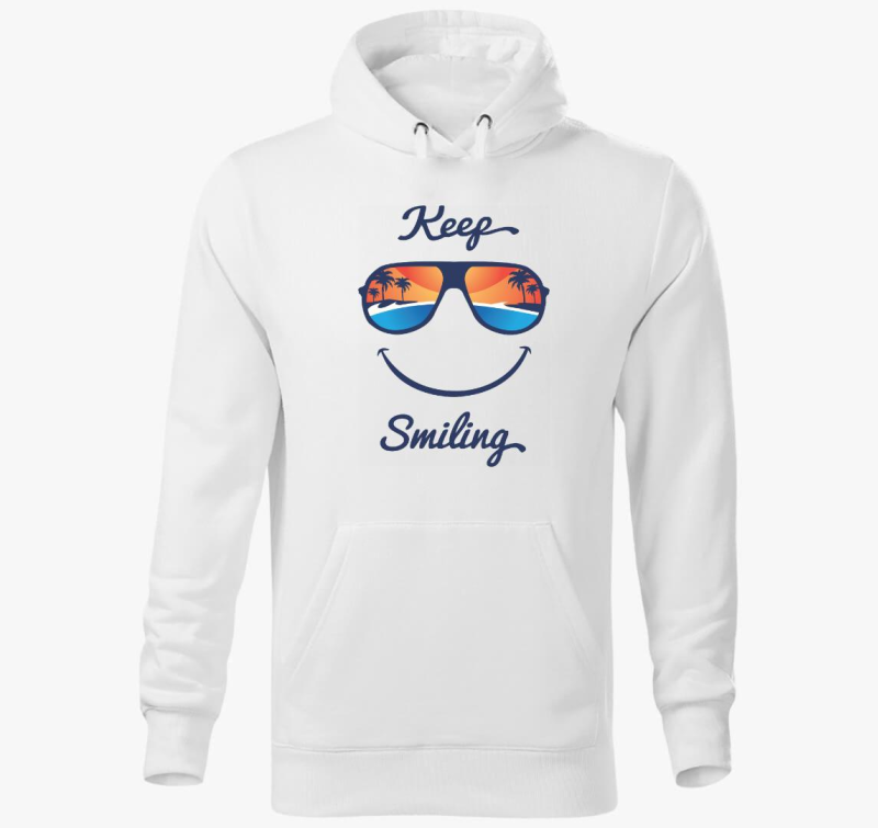 Keep Smiling pulover s kapuco - embereknek