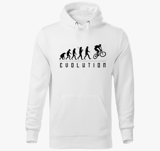 Biciklis pulover s kapuco