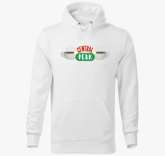 Central Perk pulover s kapuco