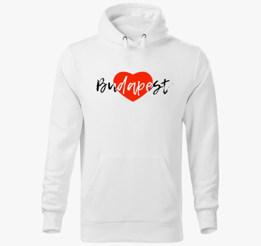 I Love Budapest pulover s kapu...