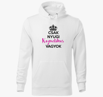 Nyugi kozmetikus sem pulover s kapuco