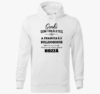 Francia Bulldogos pulover s kapuco