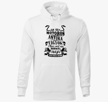 Motoros anyuka pulover s kapuco