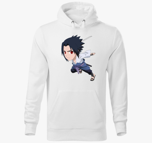 Sasuke anime pulover s kapuco