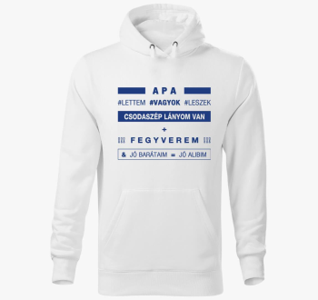 Oče lettem sem leszek pulover s kapuco