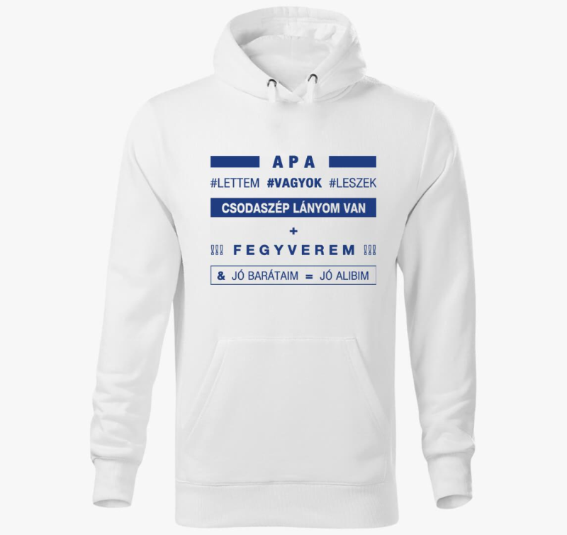 Oče lettem sem leszek pulover s kapuco