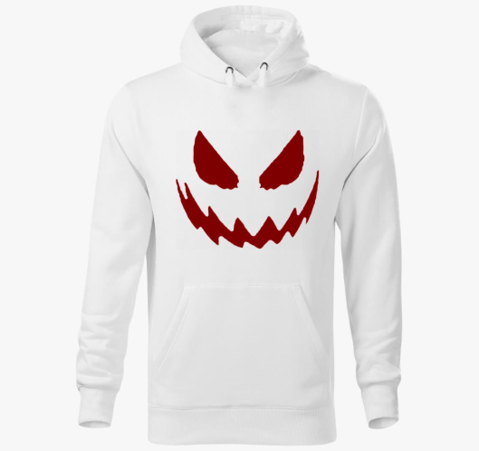 Halloween smile pulover s kapu...
