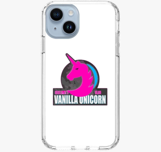 Vanilla unicorn ovitek za tele...