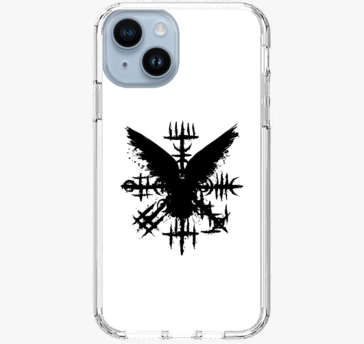Black Grunge Raven Viking Symb...