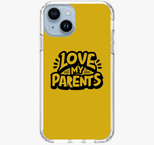 Love my Parents črna ovitek za...