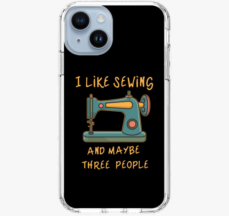 sewing and 3 people ovitek za telefon