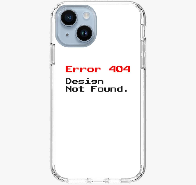 Error 404 Design Not Found pixel ovitek za telefon