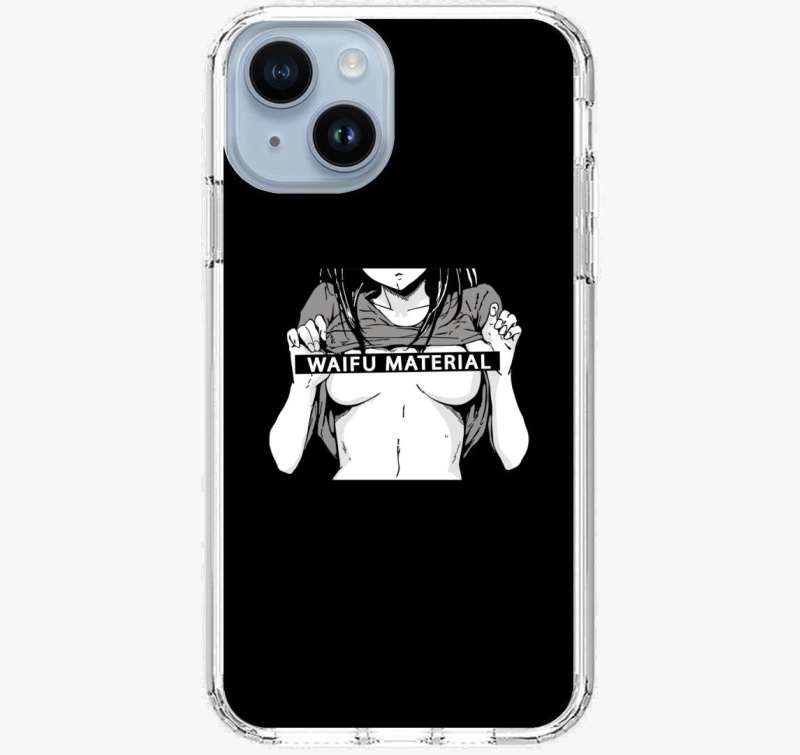 Waifu material ovitek za telefon