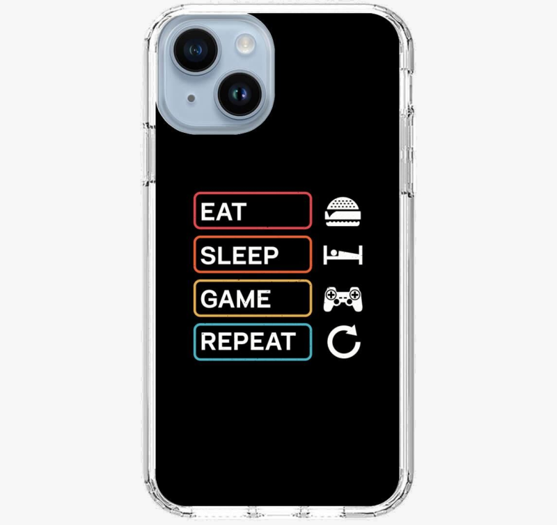 Eat sleep game repeat gamer ovitek za telefon