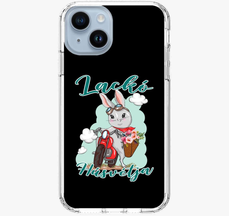 Nyuszi motoron ovitek za telefon