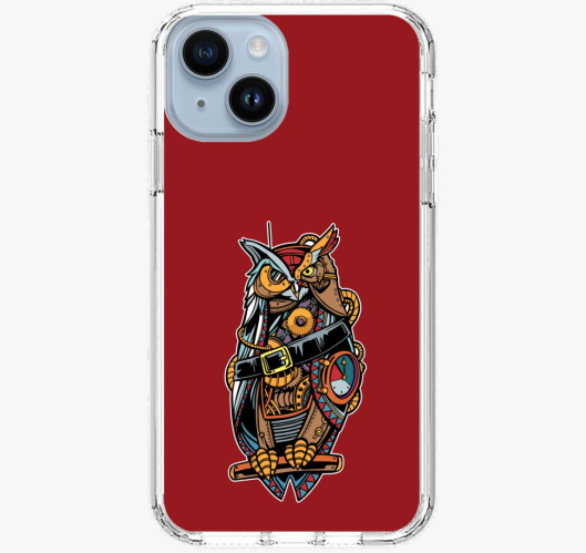 Steampunk bagoly ovitek za tel...