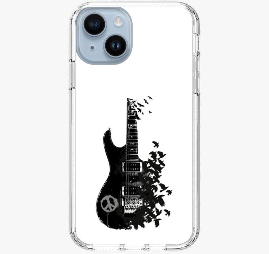 Black guitar and crow ovitek z...