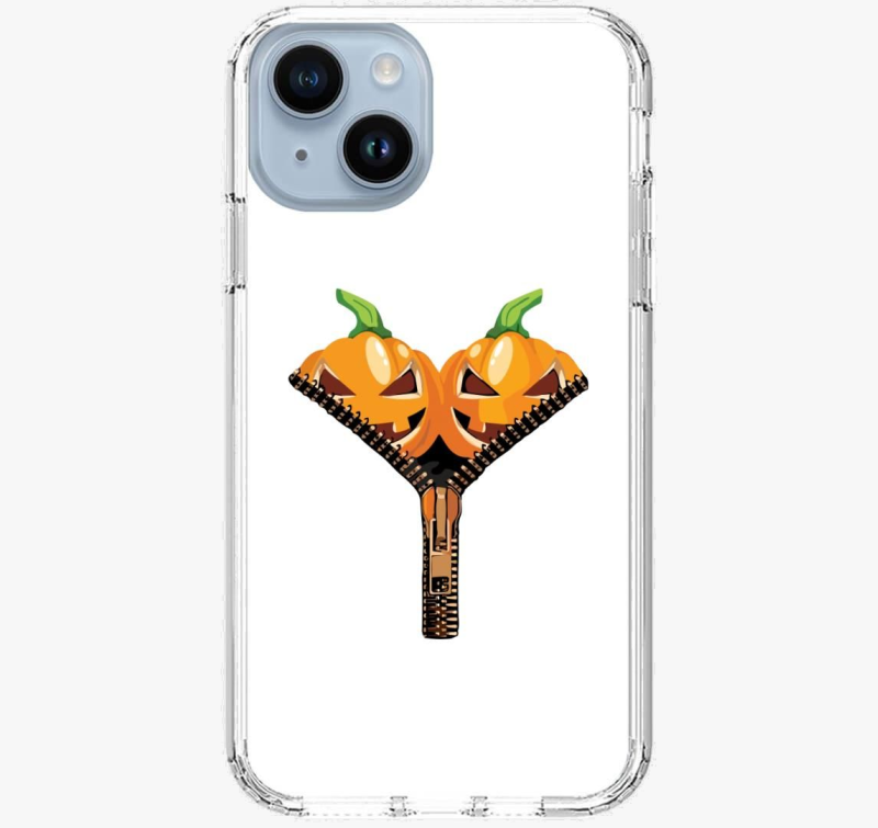 Halloween pumpkin zipper ovitek za telefon