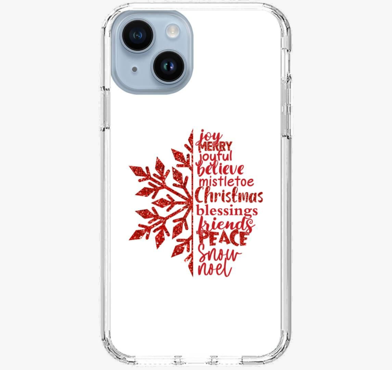 Xmas snowflake ovitek za telefon