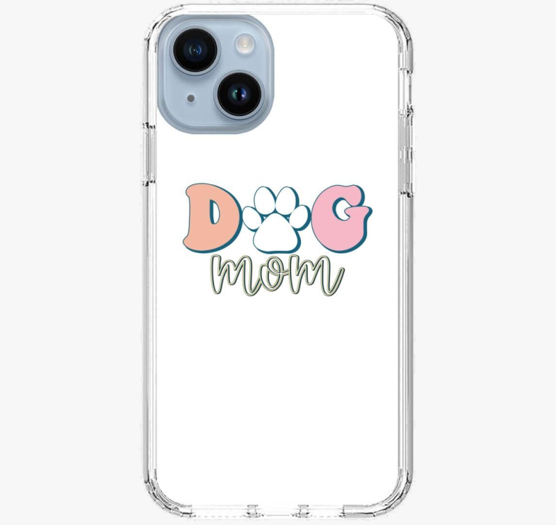 Dog Mom pasztell ovitek za telefon