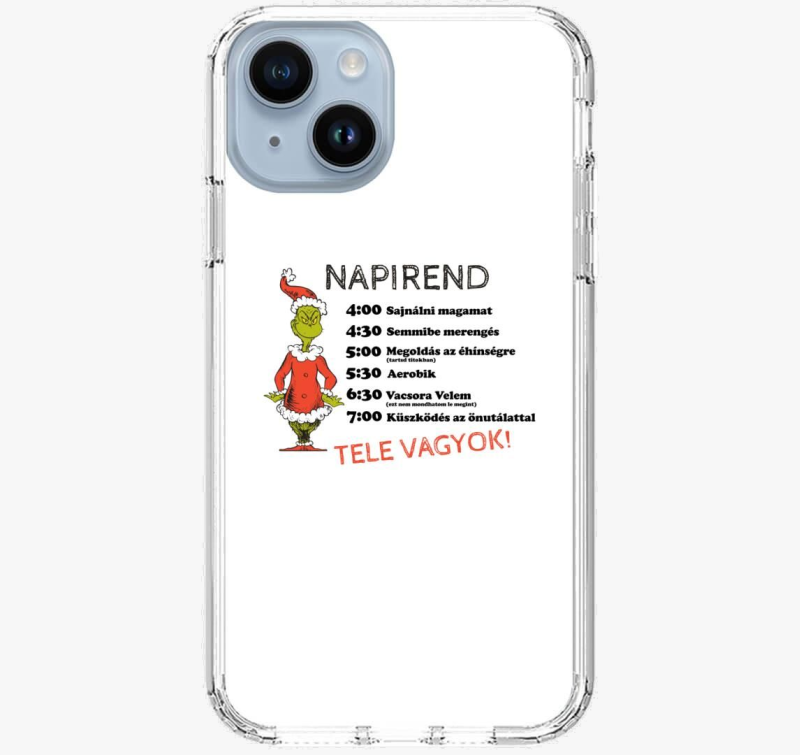 Grinch napirend ovitek za telefon