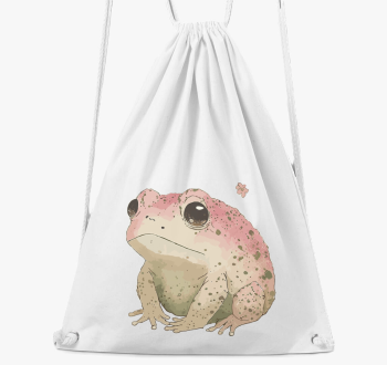 Sad pink frog nahrbtnik