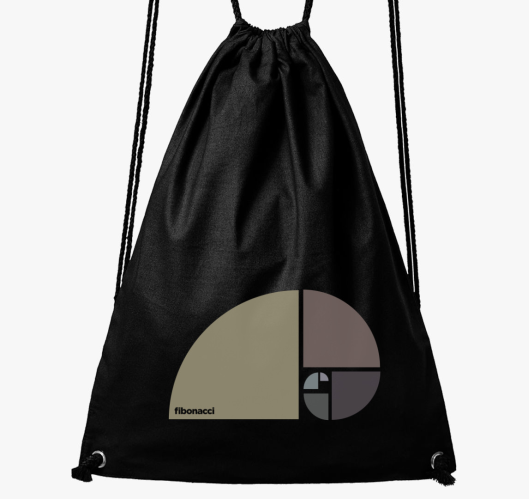 Fibonacci design nahrbtnik