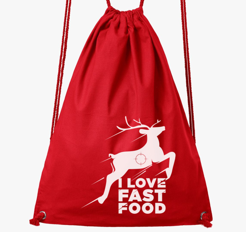 I love fast food szeretem gyors smešno nahrbtnik