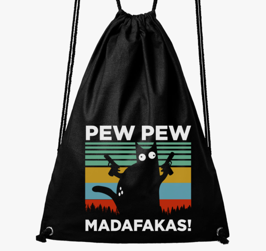 Macska Pew Pew smešno nahrbtni...