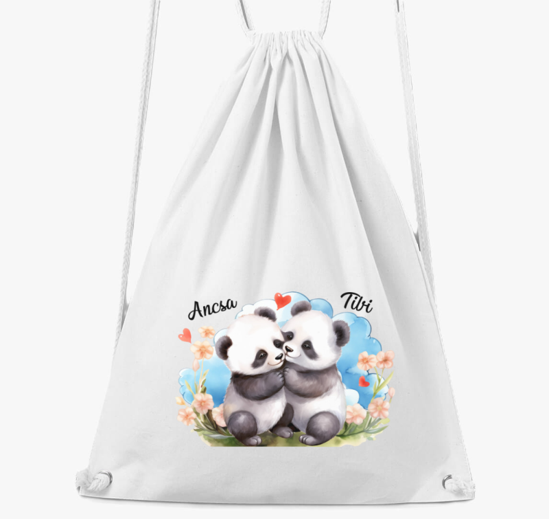 szerelmes Panda nahrbtnik