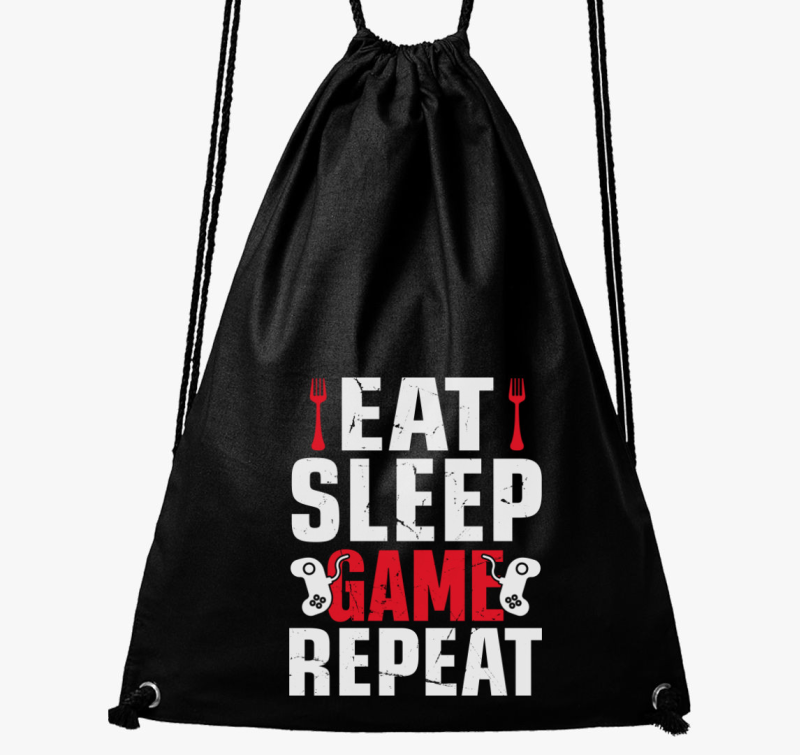 Eat sleep game repeat gamereknek nahrbtnik