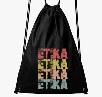 Etika feliratos nahrbtnik