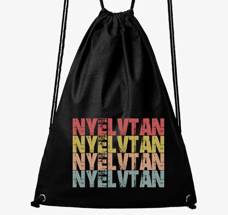 Nyelvtan feliratos nahrbtnik