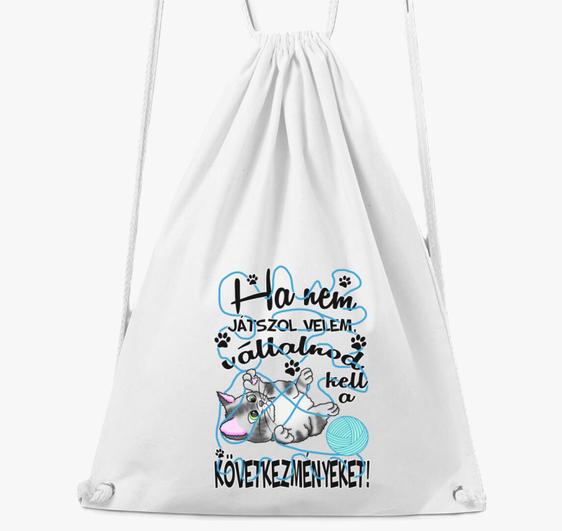 Ha ne velem cica gombolyaggal nahrbtnik