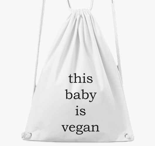 This baby is vegan nahrbtnik