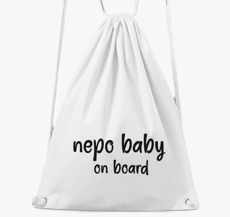nepo baby on board feliratos nahrbtnik