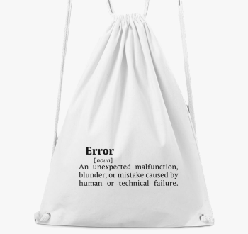 Error Dictionary nahrbtnik