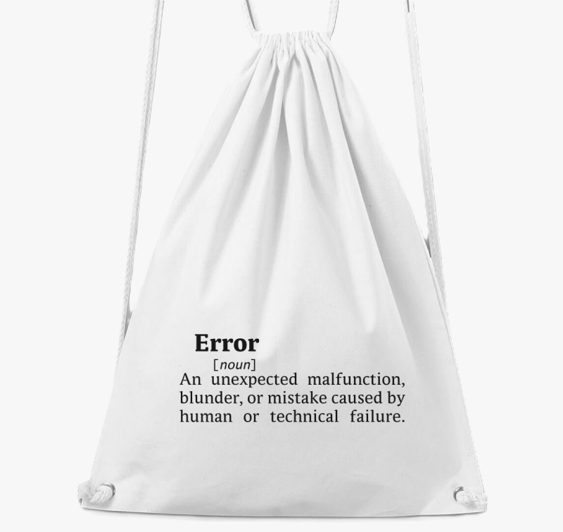 Error Dictionary nahrbtnik