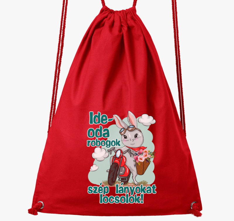 Nyuszi motoron Ide oda robogok nahrbtnik