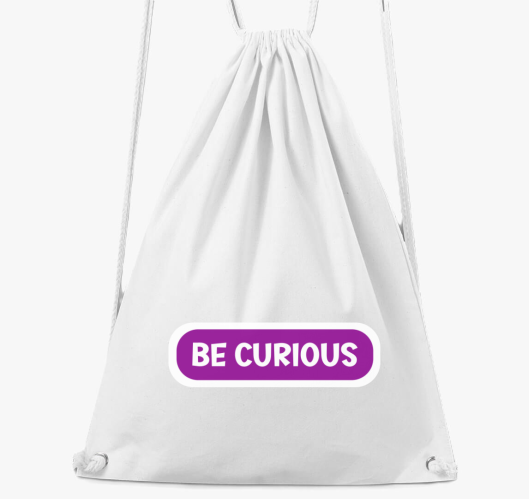 Be curious vijolična nahrbtnik...