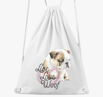 Angol bulldog Woof nahrbtnik