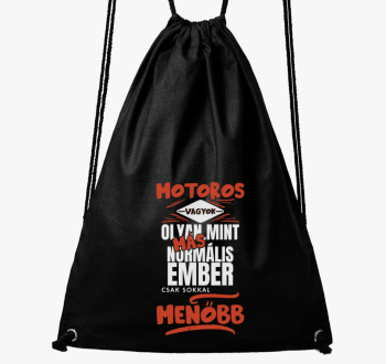 Motoros sem olyan kot ember nahrbtnik