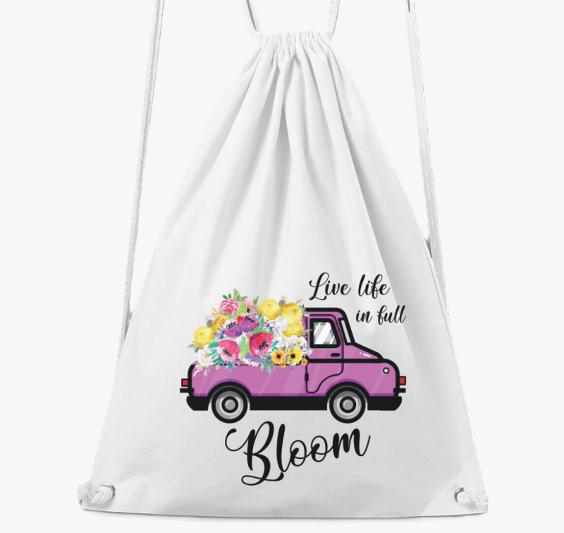 Live life in full bloom nahrbtnik