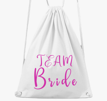 TEAM Bride pink sziv...