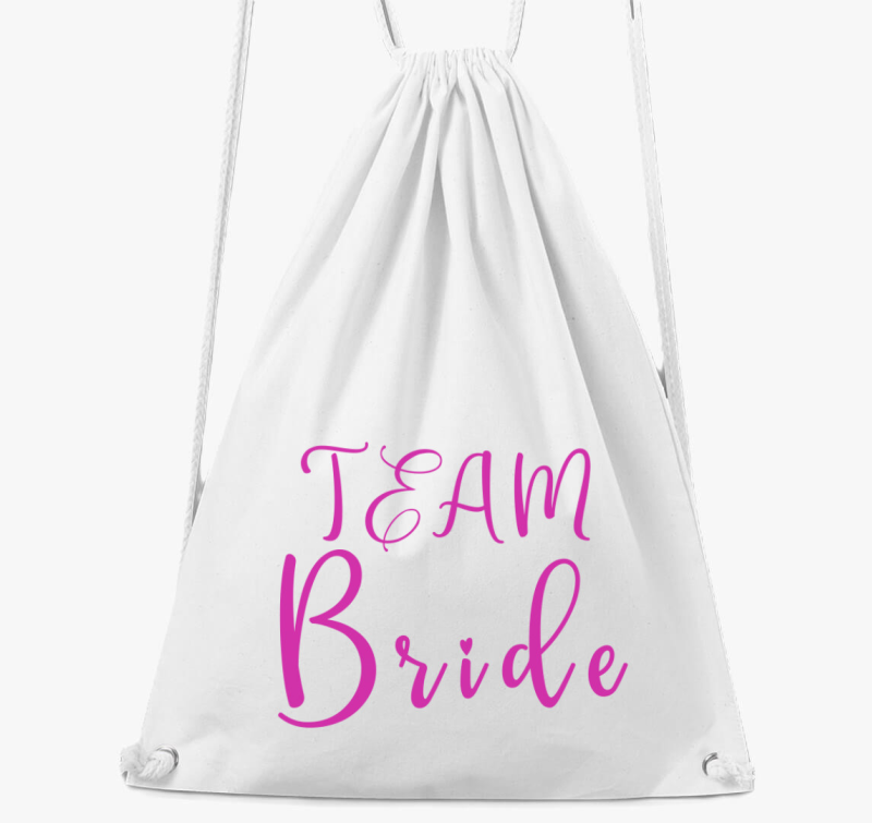 TEAM Bride pink szivecske nahrbtnik