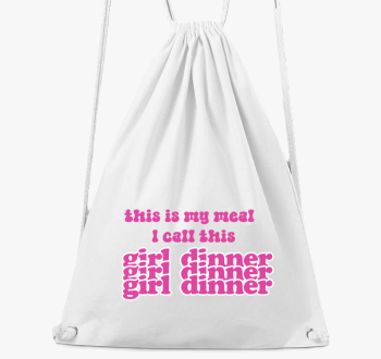 girl dinner pink nahrbtnik