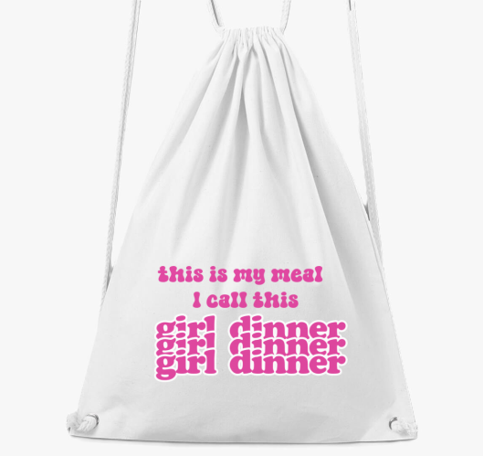girl dinner pink nahrbtnik