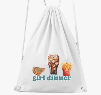 girl dinner fastfood